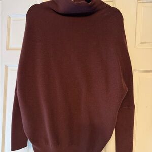 Bluivy Rich maroon Cowl Neck Sweater Dolman sleeve
